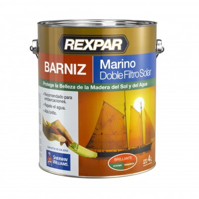 BARNIZ MARINO DOBLE FILTRO SOLAR REXPAR  1 LITRO
