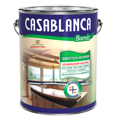 BARNIZ INTERIOR SATINADO CASABLANCA  4 LITROS